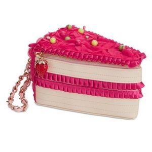 betsey johnson slice of cake wristlet